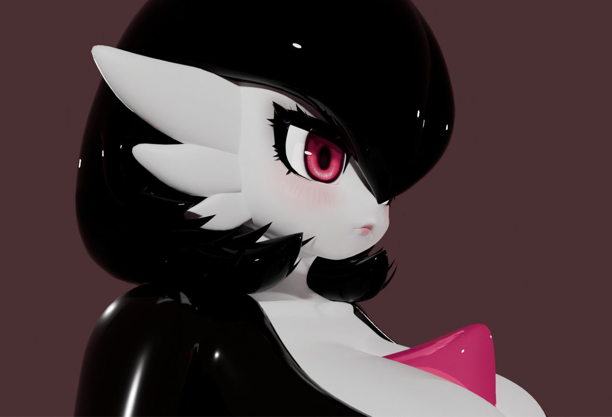 kocutame's tweet image. Good morning! 🌞✨ This morning while I was having my coffee ☕️ I did an experiment with Gardevoir's appearance! 👍✨
#b3d #3dart