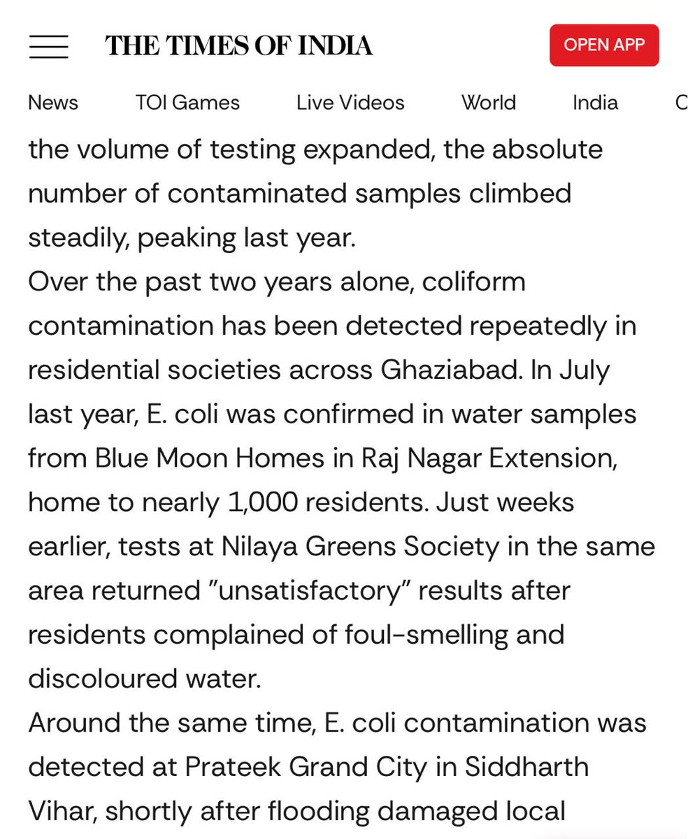 kanchanlohani5's tweet photo. Indirapuram Ghaziabad 
Ahinsa khand 2, in gulmohar residency, Manya people are falling sick because of bad water quality 
#sunilsharmamla https://t.co/GDBv8bH7xu