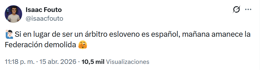 Si hubiesen demolido la RFEF a su tiempo (con Villar) hoy el fútbol español sería creible. Pero se optó por esconder la mierda bajo la alfombra, pasó el Rubi y ahora Louzán y terminarán por cargarse el juguete. Mamporreros como tú solo perpetuan un sistema corrupto y clientelar