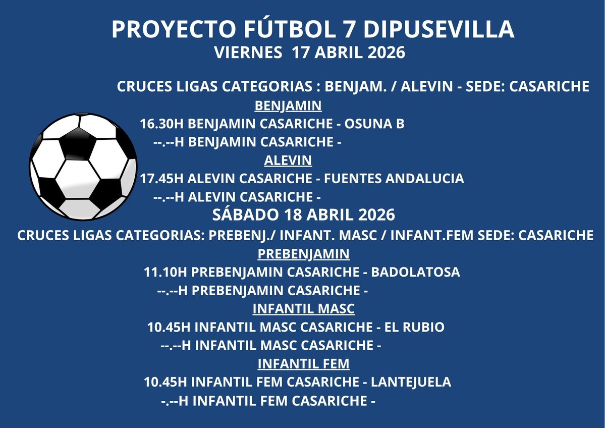 Excmo. Ayuntamiento de Casariche (Sevilla) tweet media