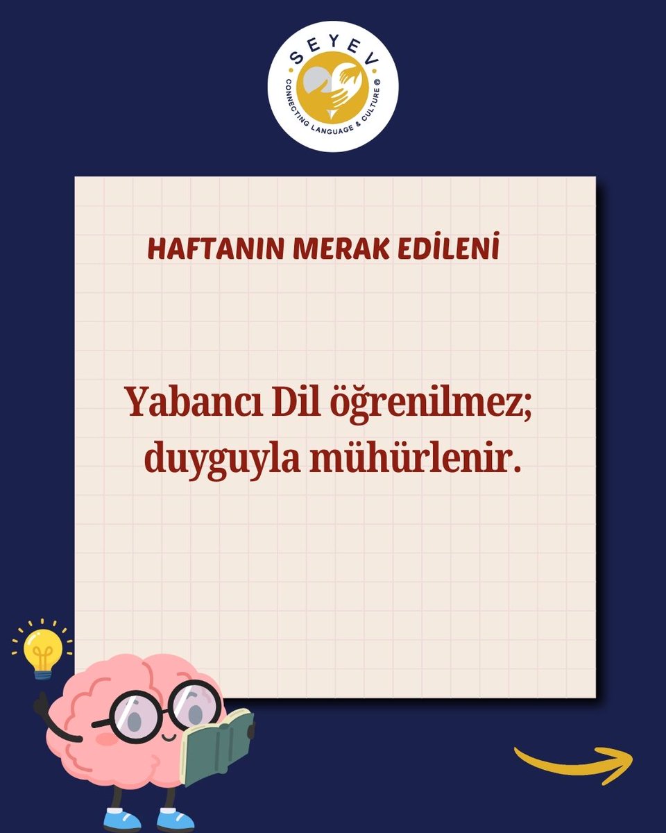 SEYEV_'s tweet photo. Sence sen dili öğrenirken mi zorlandın, yoksa öğretilme biçimi mi yanlıştı?
#SEYEV #YEKMetot #DilEdinimi #EğitimdeFırsatEşitliği #DilÖğrenimi #YabancıDil #DilVeBeyin #LanguageAcquisition #SosyalEtki #BağışlaDönüştür https://t.co/c8cCghsiJ3