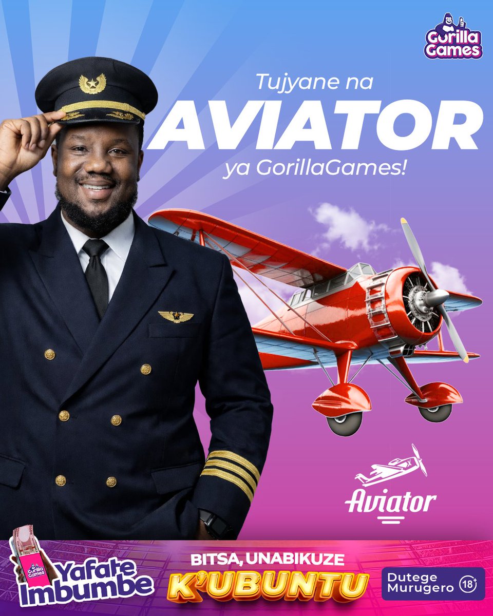 GorillaGamesRw's tweet photo. Sura https://t.co/u7KGBUvpJd ukande ahanditse "AVIATOR" utangire wirire umuba w'inoti!

Dutege mu Rugero!🔞 https://t.co/NkQREgRTVM