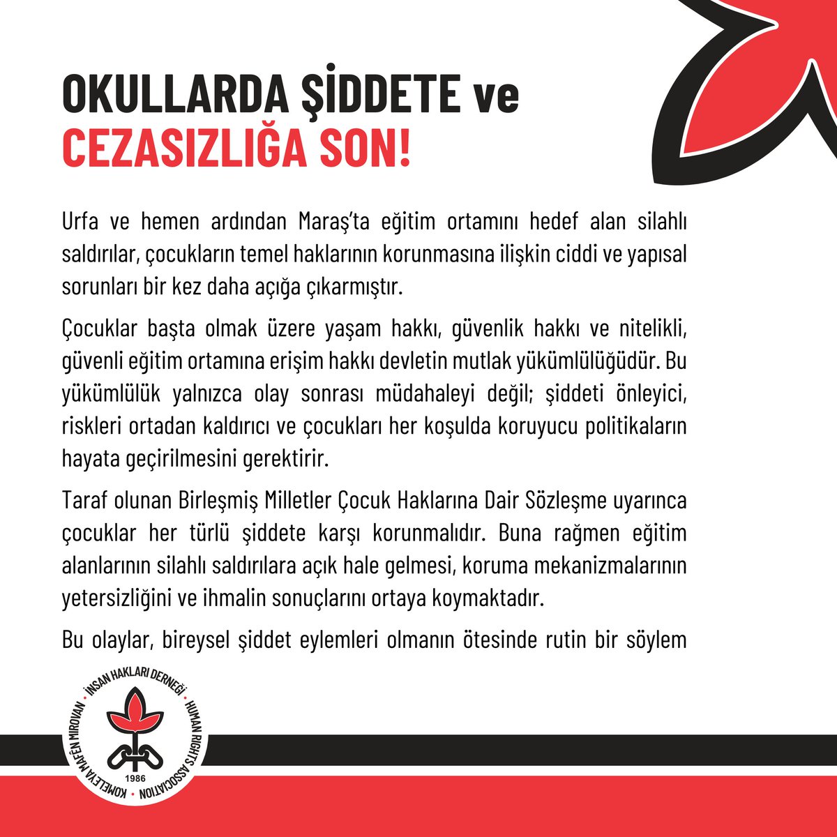 İHD Genel Merkezi tweet media