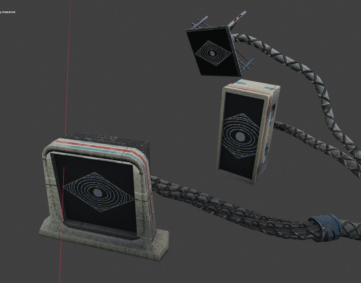 TrystVar's tweet image. trying out pattern on wires #wire #lowpolypixelart