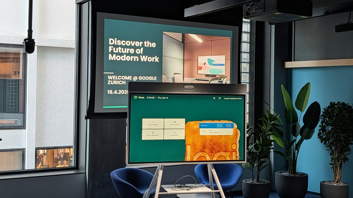 ☀️ This morning we’re excited to be at the Google office in 🇨🇭 Zurich for the exclusive “Discover the Future of Modern Work” event, featuring:

📷 Live product demos
🎤 Expert talks
➕ ... and more!

📅 Check out other upcoming events here: forms.gle/zPJctptsqxNvsE… 🦎