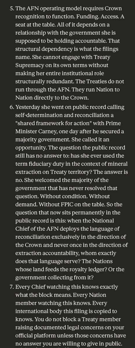 MrSavage9's tweet image. Whom Does She Serve? The Block Is The Admission. #NationalChump
@AFN_Updates hey @MarkJCarney is this how you directed her to perform? Might wanna reconsider, esp after the events at the FSIN thingy today, ya think?
#FirstNations #erodedtrust #TreatySupremacy #SavageDoctrine