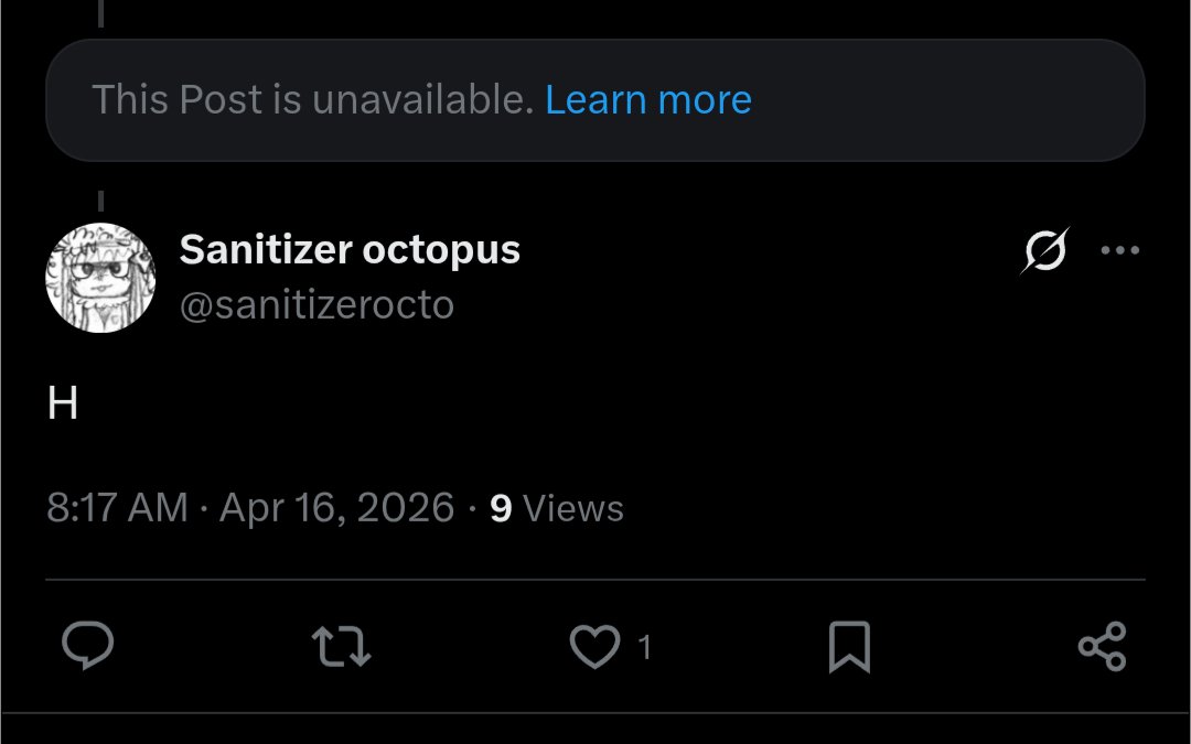 Sanitizer octopus tweet media