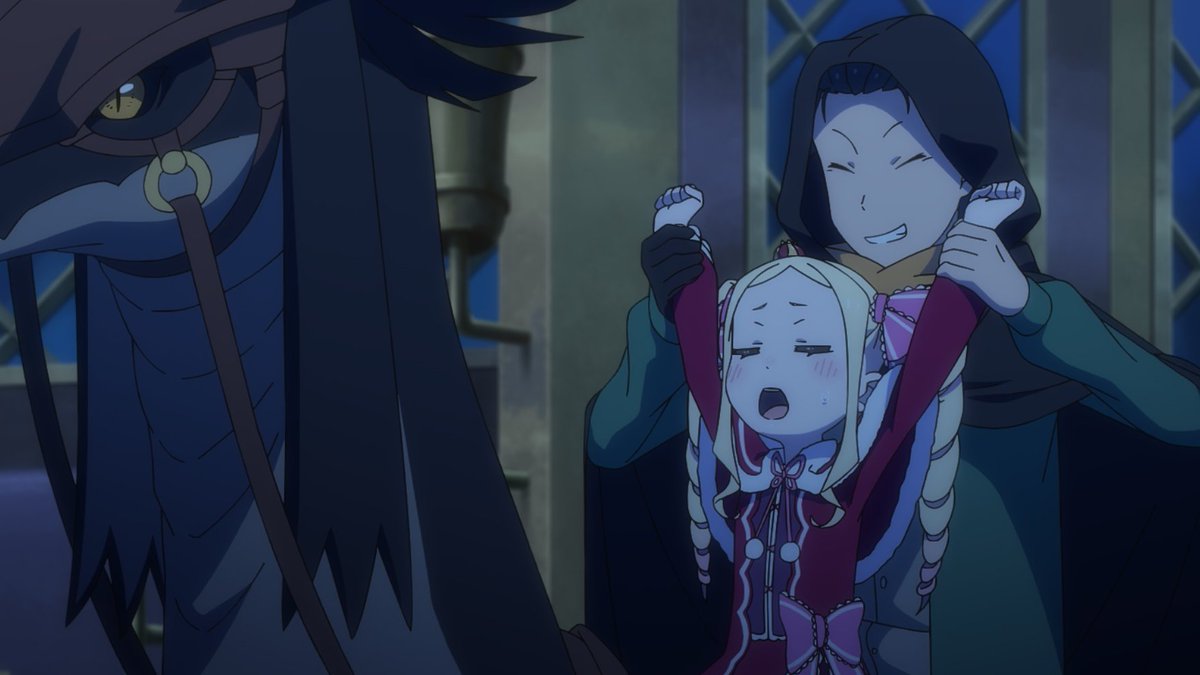 Rezero_official's tweet image. 『ほら、バンザーイ！』『……万歳かしら』

#リゼロ #rezero