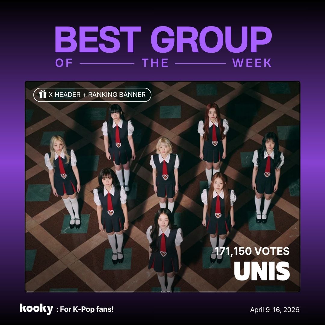 kooky__official's tweet photo. π Weekly Best Group Ranking Announcement!
π TOP 3: #KookyBanner feature in the Kooky app
π₯ μ λμ€ #UNIS ( NEW! )
π₯μμ€λΉλμΈν΄ #SB19 ( 2 WEEKS STREAK! )
π₯ μν #AHOF ( 3 WEEKS STREAK! )
β¨μ μ€νΈλΉ #JUSTB
Vote for this week π https://t.co/soxHJC4jnS
#BestGroupOfTheWeek