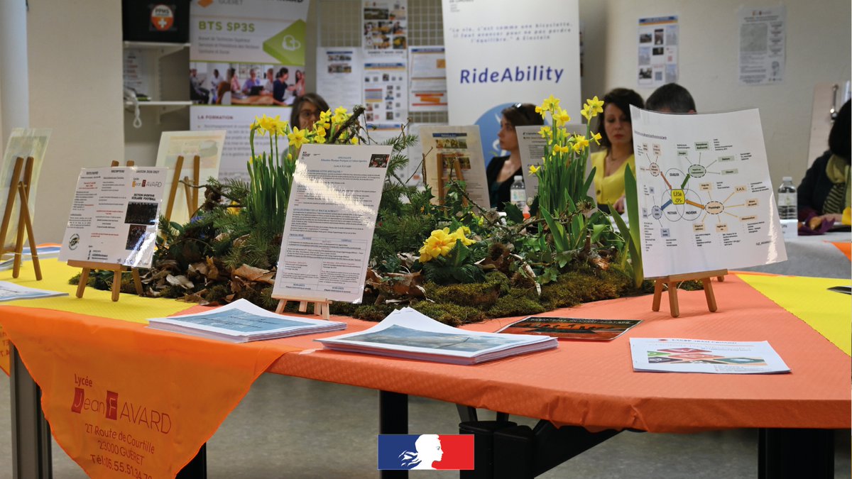 aclimoges's tweet photo. La rectrice de l'@aclimoges rencontre les élèves et équipes du lycée J. Favard de Guéret autour du thème Filles et maths.
▶️Les lycéennes des parcours scientifiques partagent leurs motivations et projets d'orientation.
▶️Découverte du projet Labdays 2026 avec les élèves de STI2D https://t.co/TdCddAPJW4