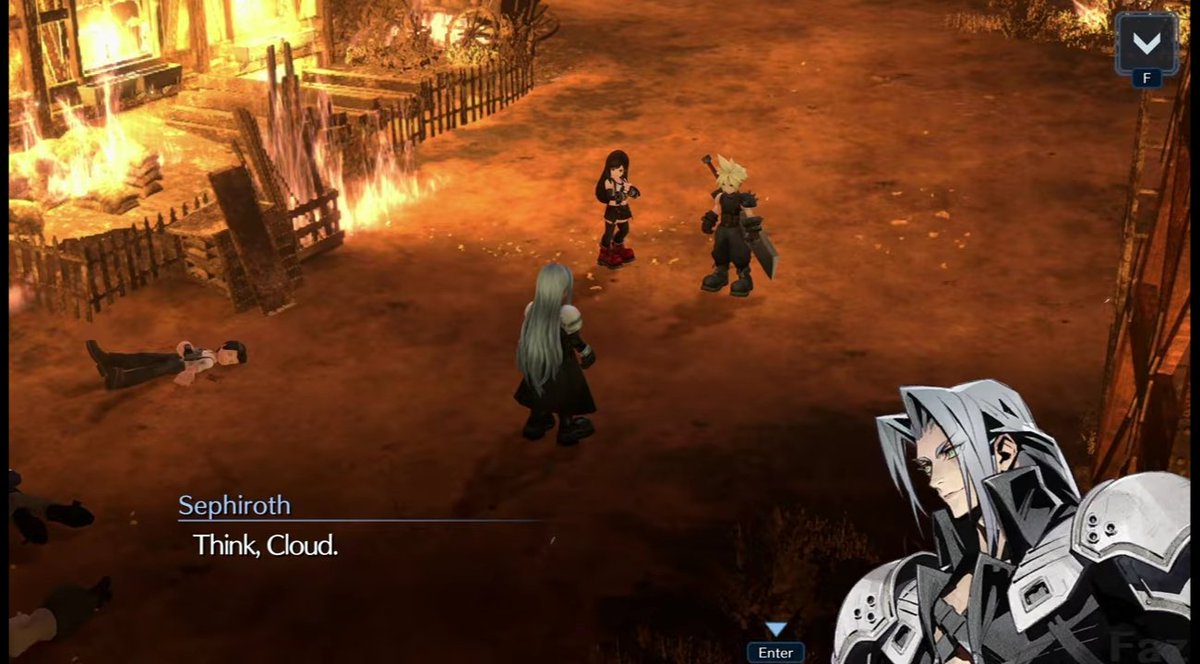 The literal light vs darkness fighting over Cloud, ladies and gentlemen. 🔥🔥