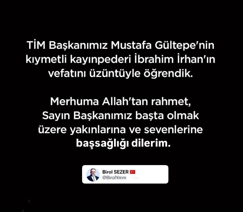 Birol SEZER tweet media