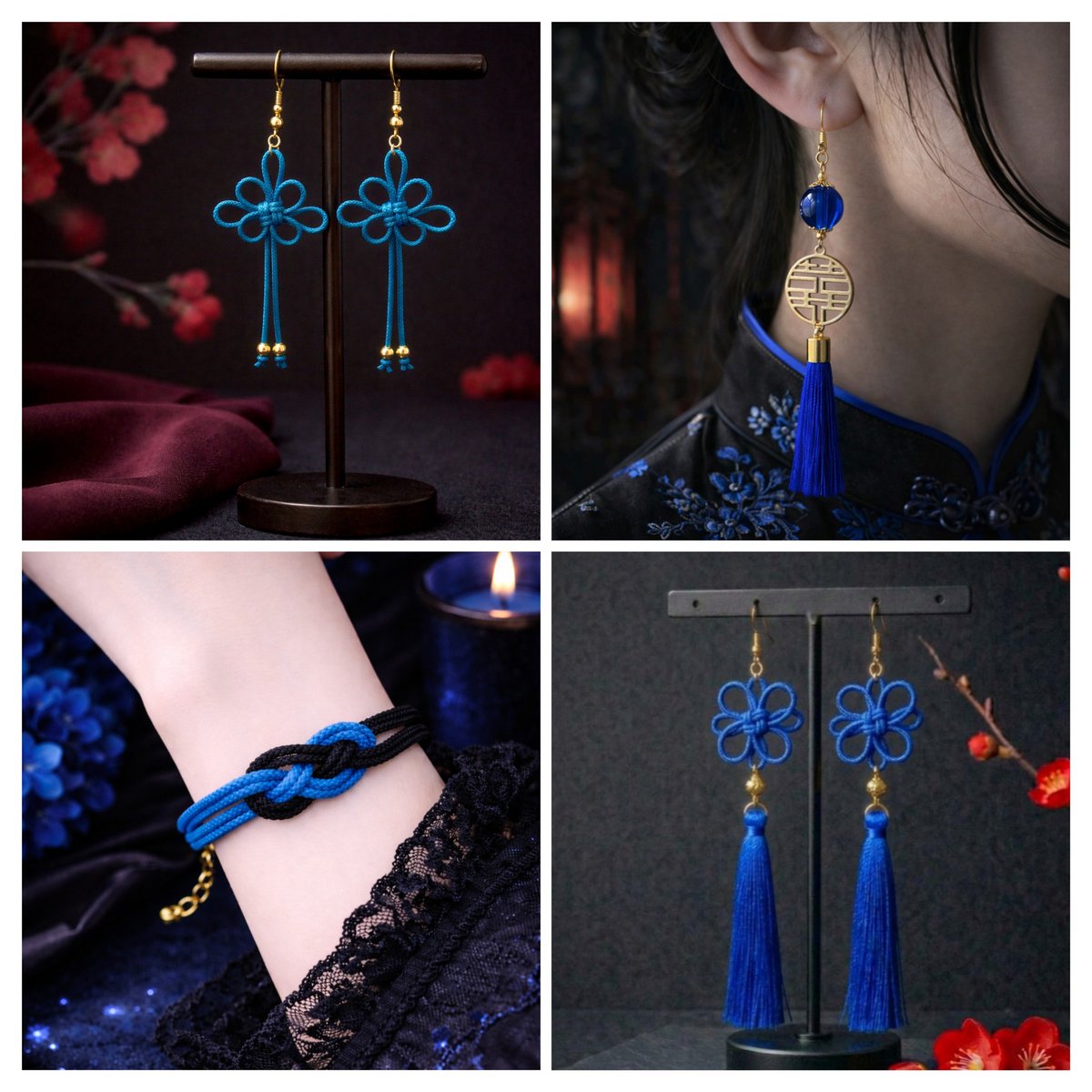 飾り結び屋たこやき🎴和風、中華風アクセサリー制作してます tweet media