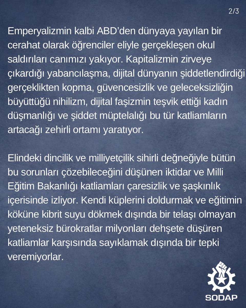 Sosyalist Dayanışma Platformu tweet media