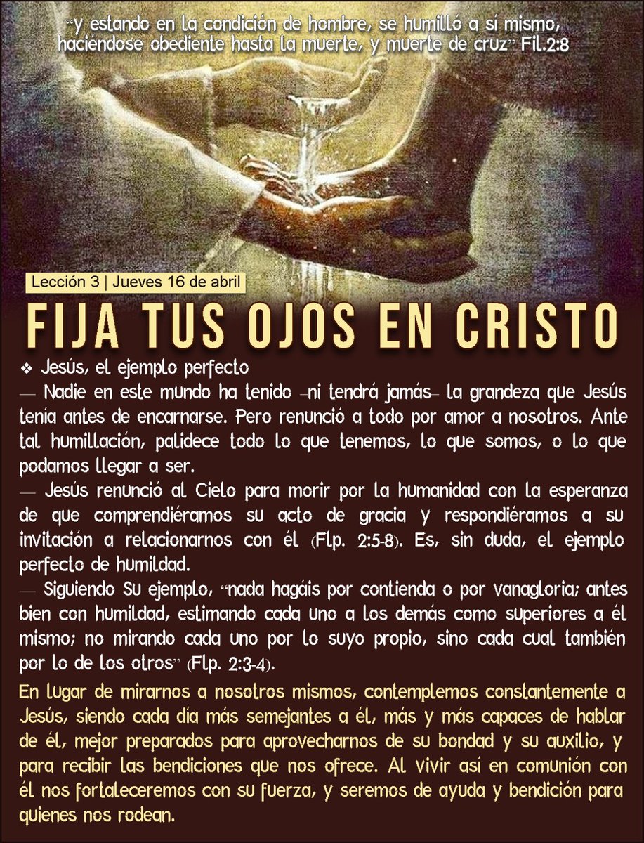 *Jueves 16 de 2026 - SÍNTESIS de E.S.- Tema - FIJA TUS OJOS EN CRISTO. - Sergio Fustero / Mónica Olguín*