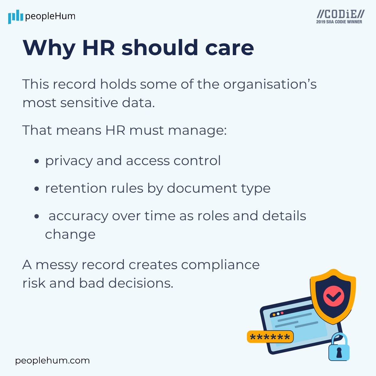 PeopleHum's tweet photo. A digital employee record is the single source of truth for an employee’s details across the lifecycle—documents, role history, compensation, attendance, and more.
👉Read the full glossary here: https://t.co/jRyXJURIF8
#HRTech #PeopleAnalytics #EmployeeData #SingleSourceOfTruth https://t.co/Z4NAtp32Z0