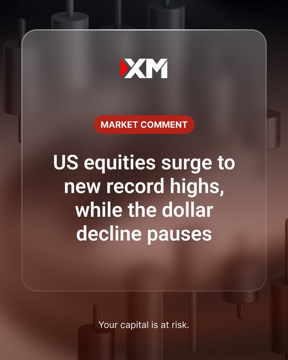 XM_COM's tweet image. #US #stock indices post new all-time highs; Progress made in #US #Iran negotiations as #oil stabilizes; #USD weakness pauses, #gold fails to decisively rally, and #DowJones lags; Numerous #CB speakers today.
 
Our daily commentary 👉 spkl.io/6013A4B8N
 
#XM #MarketComment