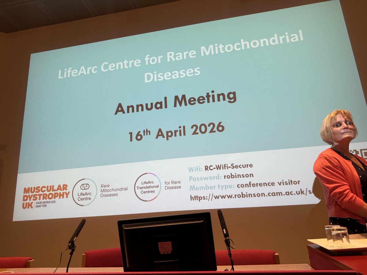 MikeHanna18's tweet photo. Delighted to be in Cambridge for UCL/UCLH at Life Arc Mito National Translational Centres meeting-
Great progress in precision diagnostics, biomarkers and therapies ⁦@cam_mito⁩ ⁦@LondonMito⁩ @MDUK_news ⁦@UCLIoN⁩ ⁦@UCLBrainScience⁩ ⁦@uclh⁩ https://t.co/gPVoZN1Vko