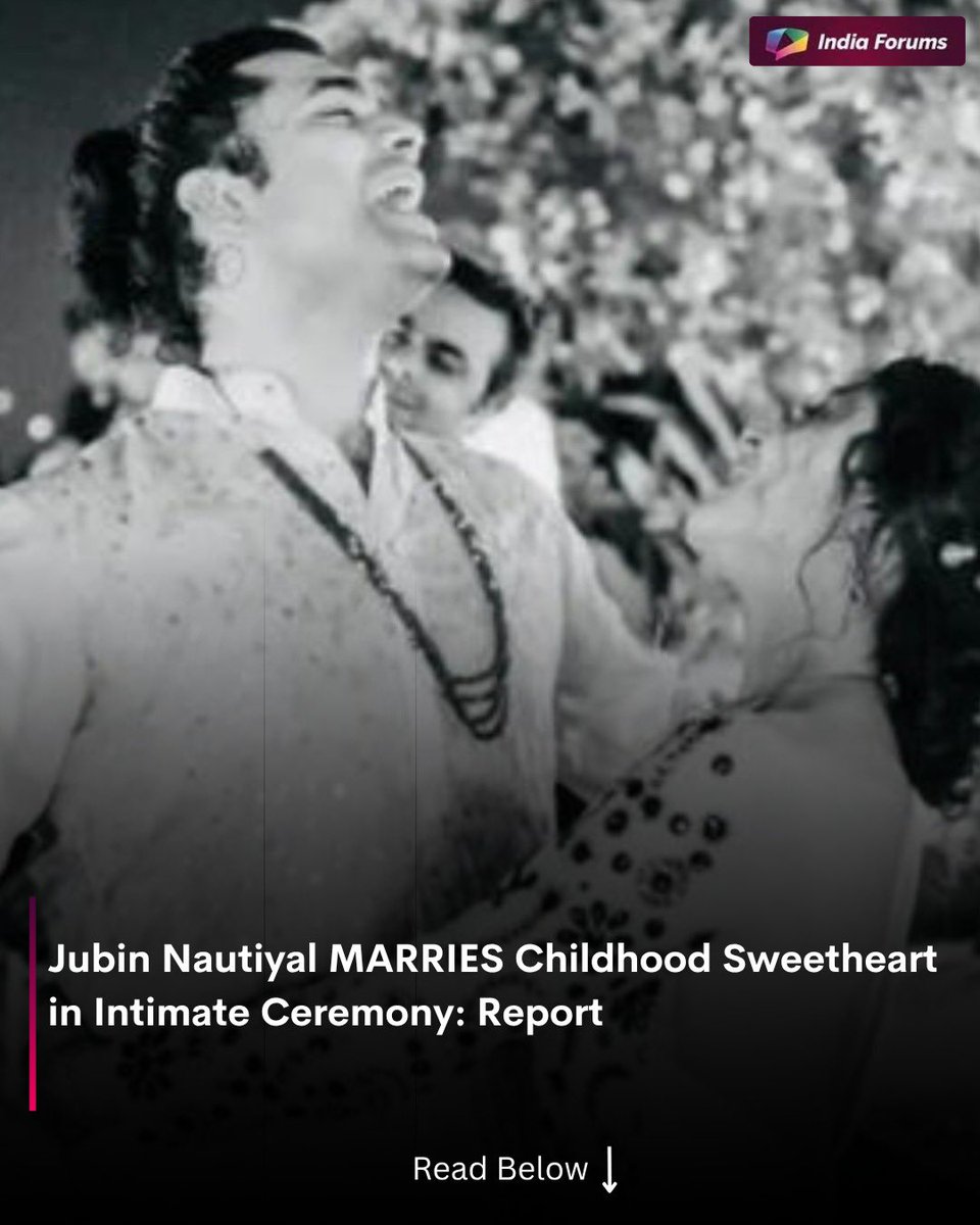indiaforums's tweet image. Singer Jubin Nautiyal reportedly ties the knot with his childhood sweetheart in an intimate ceremony, marking a private and heartfelt celebration of love surrounded by close family and friends.
.
.
.
#JubinNautiyal #WeddingNews #IntimateWedding #CelebrityWedding