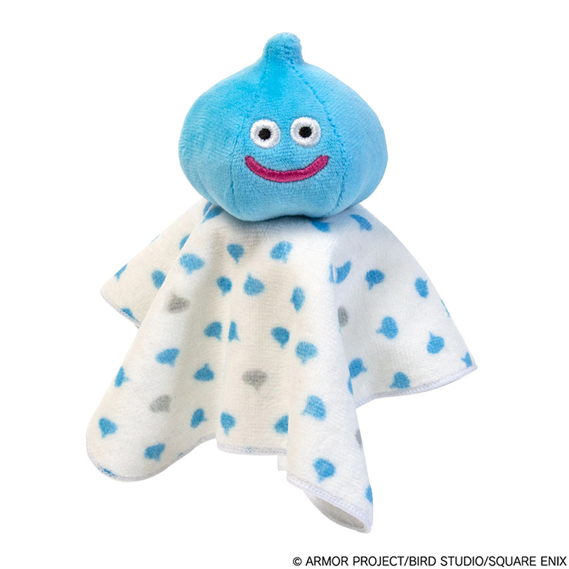 SQEX_eSTORE's tweet image. 「ドラクエベビー＆キッズ」より、にぎにぎべビータオルが登場！ぬいぐるみが付いた、赤ちゃんの手にぴったりのにぎにぎタオル。やわらかくて触り心地がよく、遊びながらタオルとしても使えるのがうれしいポイント。「スライム」と「メタルスライム」の2種。#DQ
sqex.to/kwiDT