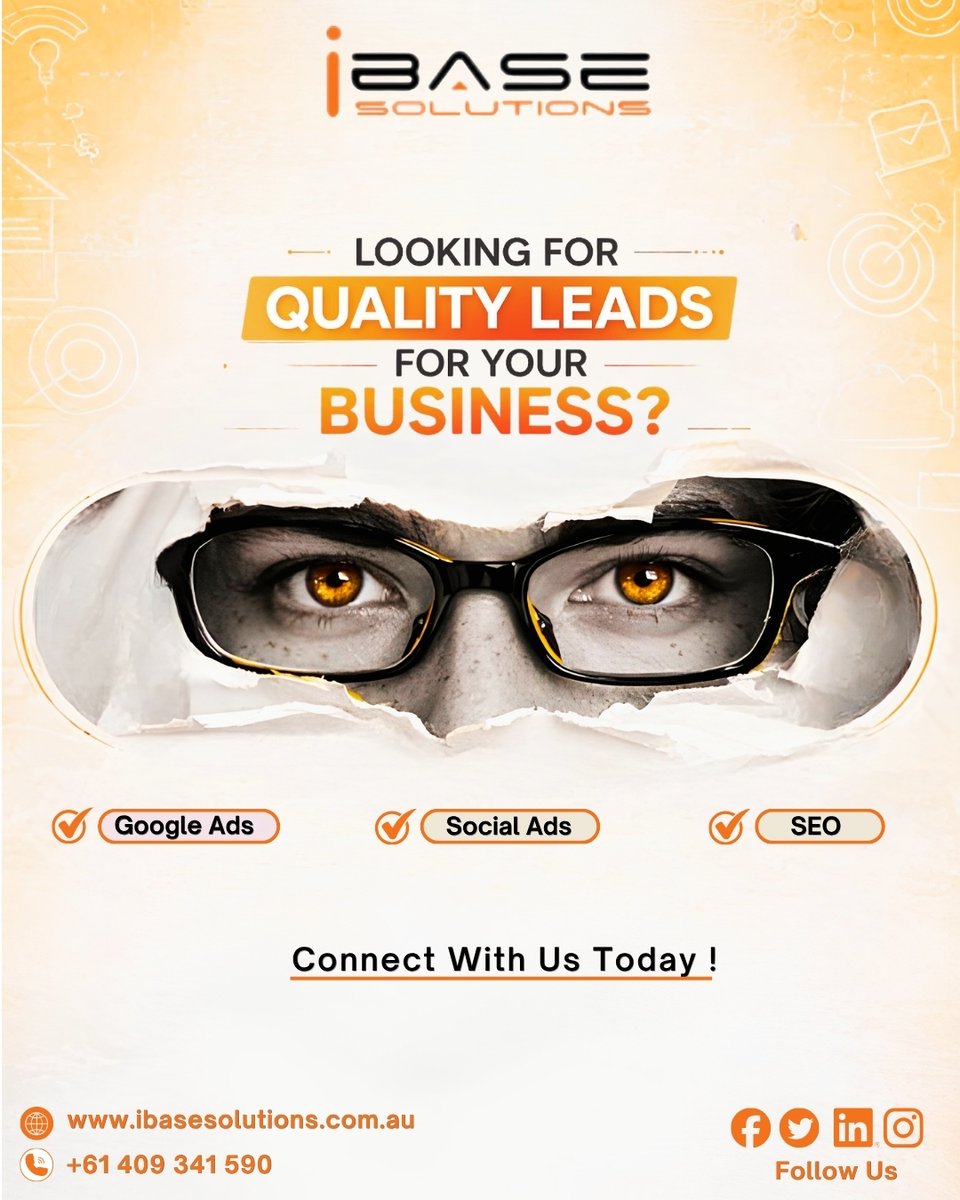 IBASE_SOLUTIONS's tweet image. Not getting the leads your business deserves?

iBase Solutions attract, convert, and scale with data-driven Google Ads, Social Ads &amp;amp; SEO.

Connect with us today and start attracting the clients your business actually needs.

#DigitalMarketingAgency #LeadGeneration
#ibasesolution