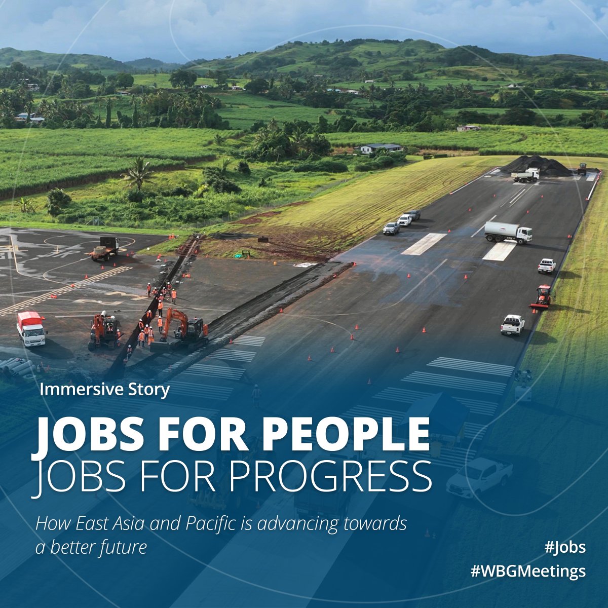 WBG_ClimateEnv's tweet image. How to create #jobs at scale? Sustained investment, strong partnerships &amp;amp; solutions that connect people to opportunity.

Across #EastAsiaPacific, countries are building more inclusive economies &amp;amp; creating jobs with @WorldBankGroup support.

wrld.bg/ObSn50YKa03 #WBGMeetings
