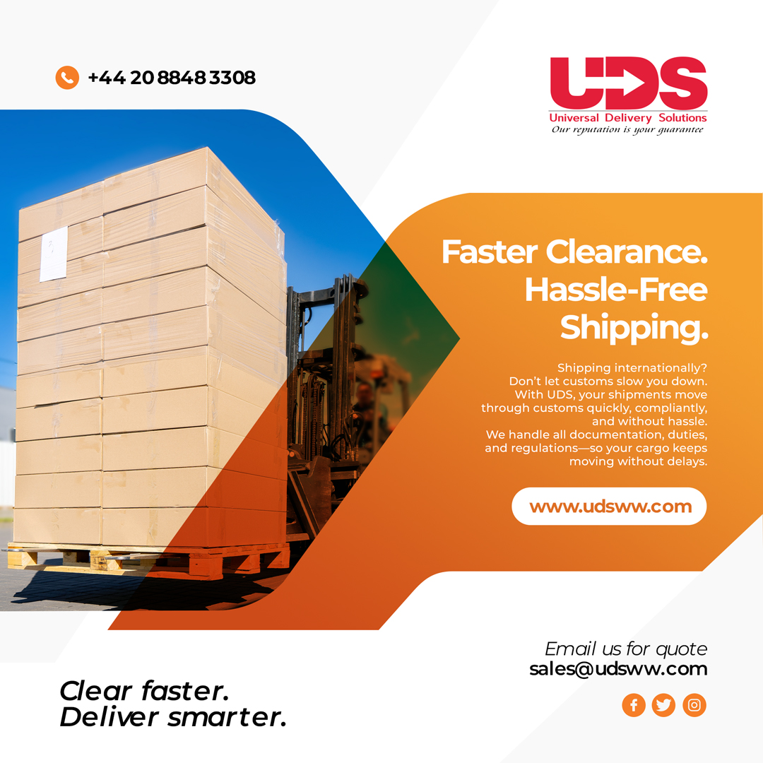 UDSWW's tweet image. 🛃 Smooth Clearance. Seamless Delivery.
Shipping internationally? Don’t let customs slow you down.
With UDS, your shipments move through customs quickly, compliantly, and without hassle.
#customsclearance #internationalshipping #freightforwarding #globallogistics #importexport
