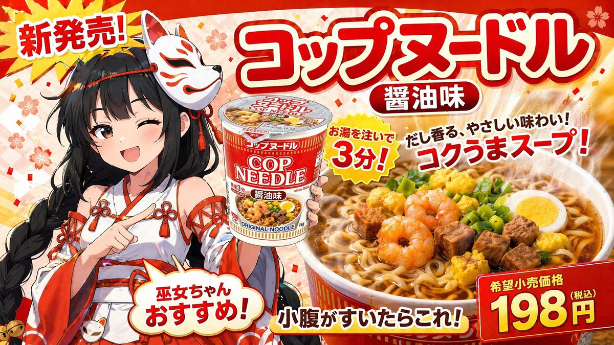 Anime Noodle Advertisement Banner