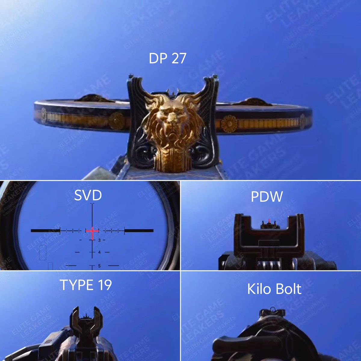 RIYAD_CODM's tweet image. S4 BP WEAPONS IRON SIGHT 
C : @EliteGameLeaker 

#Codm #callofduty