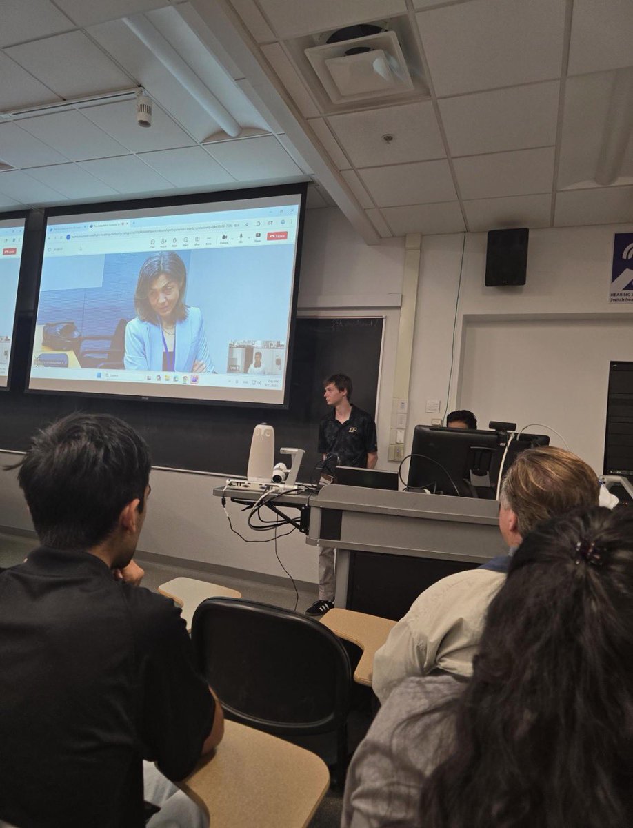 PurdueDataMine's tweet photo. Huge thanks to Dr. Meltem Ballan, Founder &amp; CEO of Concrete Engine Inc., for joining us at The Data Mine Guest Speaker Series! https://t.co/iS1n1WFoLJ