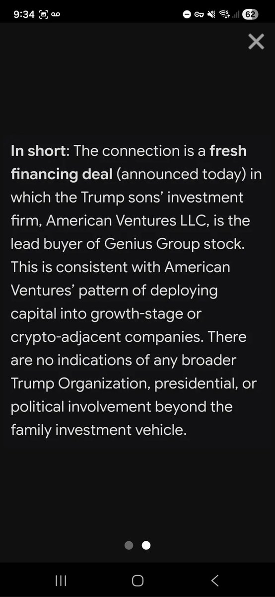ASYW92's tweet photo. $GNS HOLY F*CK the news today officially ties us to the Trump family... The masses will catch on soon IMHO $GME $AMC $MMTLP $NVDA $AMD $AIXI $ASST $IXHL $RUM $HIMS https://t.co/u8qMbPJ76T