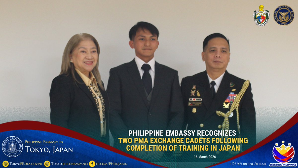 Pma Trainee PHILIPPINE EMBASSY RECOGNIZES TWO PMA EXCHANGE CADETS FOLLOWING ...
