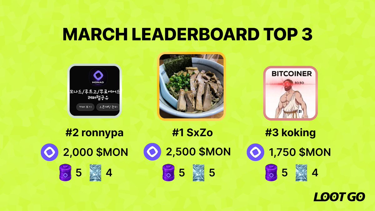 LootGO (mainnet arc) 🎟️ tweet media