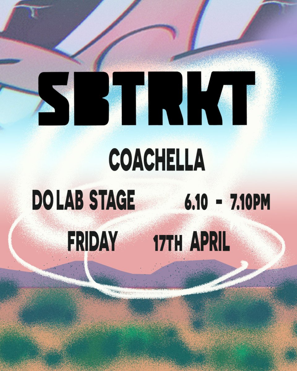 SBTRKT's tweet photo. Return to @coachella @TheDoLaB  on Friday ! 💫 https://t.co/wm5qpP9NGH