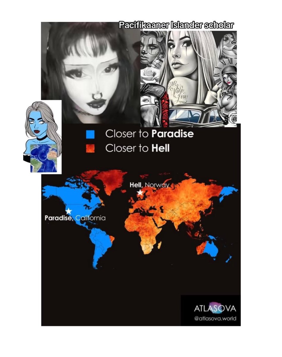pacifikaaner's tweet image. Are you closer to paradise or hell ? #geography #map #maps #mapper #mapping #cartography #fact #facts #interestingfacts #interesting #fyp #meme #memes #dankmemes #dailymemes