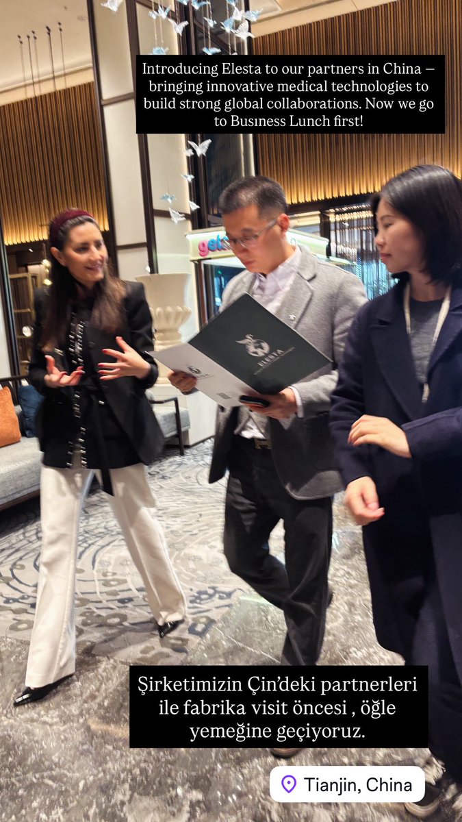 NElestekin's tweet image. Tianjin,China ! Fabrika visit öncesi Çin’li partnerlerimizle öğle yemeğine doğru… ✨ #china #ELESTA #MedicalDevices