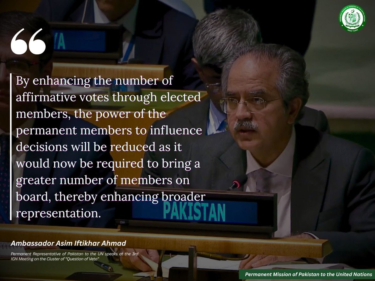 PakistanUN_NY's tweet photo. #ReformForAll 
#PrivilegeForNone
@Asimiahmad https://t.co/4De6FaB4ds
