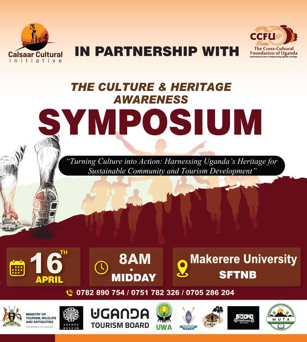 SundiHkm's tweet photo. Happening today‼️🚨

We are at Makerere University from 8 AM to Midday for this Culture And Heritage Awareness symposium. Come through and join the conversation on turning Uganda's culture into real action. It’s free. 

Theme: 
“Turning Culture into Action: Harnessing Uganda’s Heritage for Sustainable Community and Tourism Development.”

📍SFTNB Conference Hall