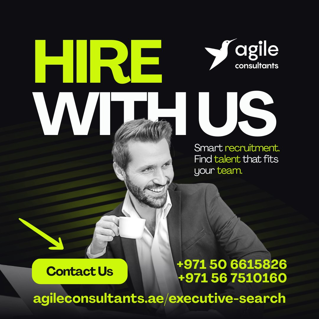 AgileUAE's tweet image. Agile Consultants partners with companies across the GCC to help them identify and hire experienced professionals through our executive search services.

Discover how we can support your hiring needs: agileconsultants.ae/executive-sear…

#ExecutiveSearch #HiringSolutions #RecruitmentExperts