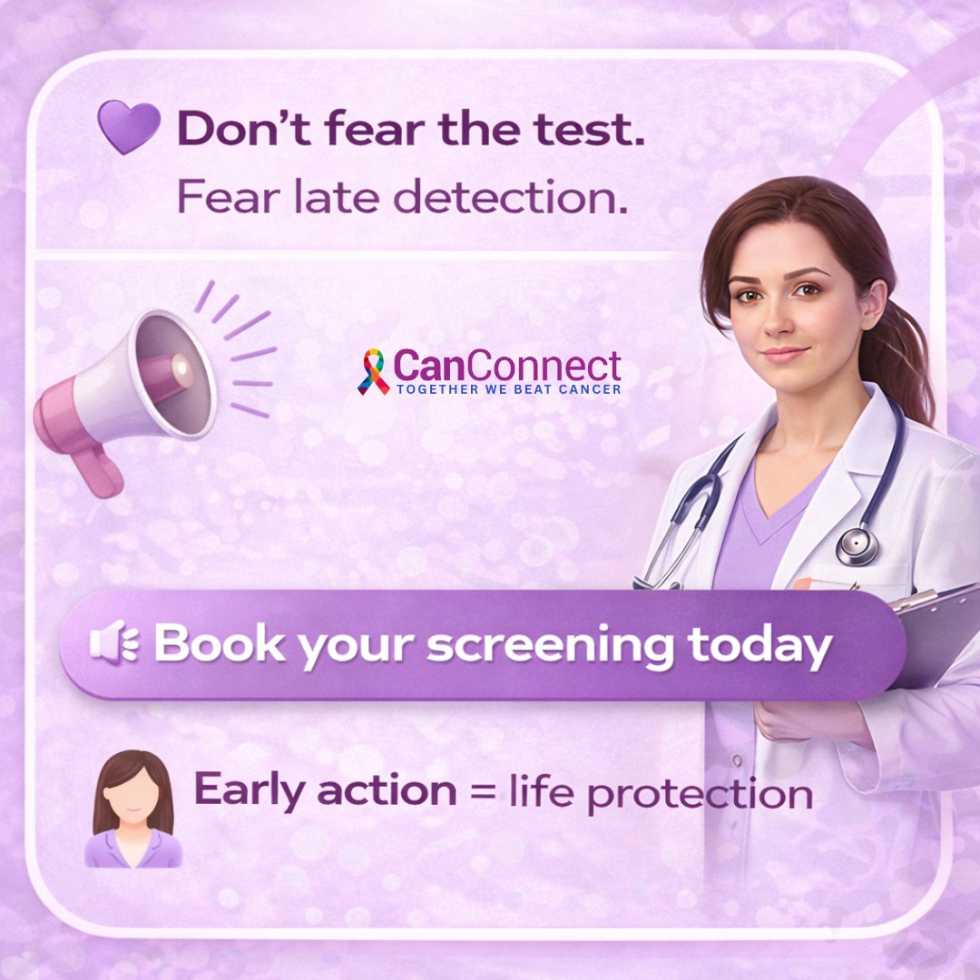 canconnectai's tweet image. Scared of a Pap smear? Don't be. 💜 Swipe through to understand exactly what happens — step by step. It's quick, simple, and could save your life. Early detection is always better than late regret. 👉 Book your screening today.
#PapSmear #CervicalCancerAwareness #EarlyDetection