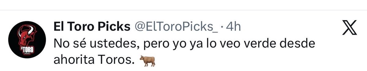 Brandon21177's tweet photo. @ElToroPicks_ La puta vibra que traes torito 🔥 https://t.co/7u5y31jXsw