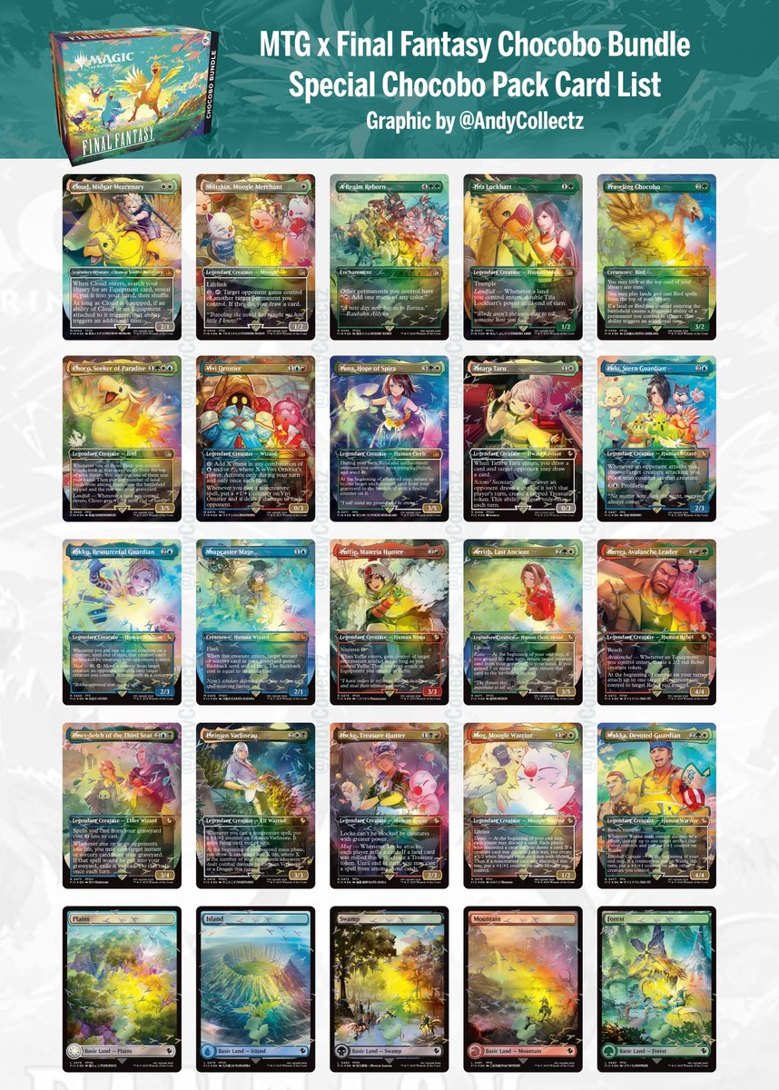 mtg final fantasy checklist MTG: FINAL FANTASY Commander Deck