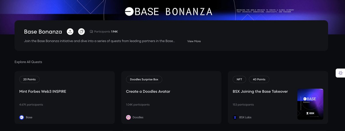 malmaxpro24's tweet photo. 5/10: @base V Bonanza
✅ Go to the Galxe and connect your wallet (or social account).
✅Complete tasks and earn points:
👉 https://t.co/fxQmmtZbzg https://t.co/V2orLgtdmV