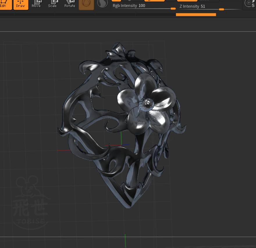 Valtiel_SH2's tweet image. オリキャラ用のアクセサリーをデザインしたのをモデリング中
#zbrush #CGI