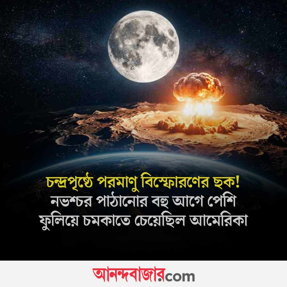 MyAnandaBazar's tweet photo. চন্দ্রপৃষ্ঠে আণবিক বিস্ফোরণের ছক!
#NuclearExplosion #moon #usa #SpaceResearch 

https://t.co/IipYz4Izla https://t.co/Cm2lBNuazb