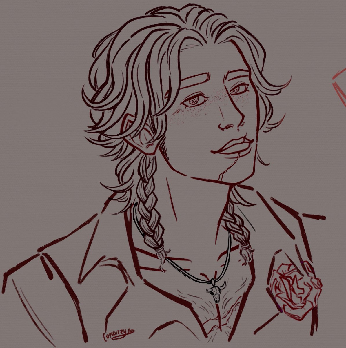 quick-ish test sketch :^] have been trying to workshop how to draw our lovely hernando &amp; he’s just a spot of sunshine, ain’t he
[ #hernandoromero | sketch ]