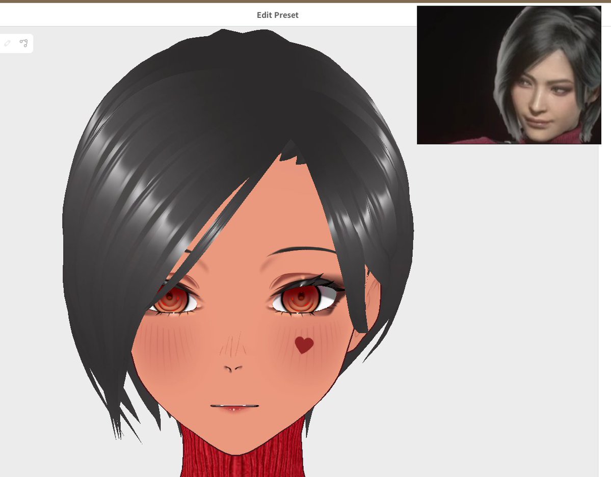 did my best trying to model the hair 🙃