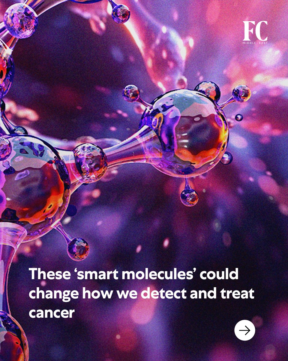 fastcompanyme's tweet photo. The tools for detecting cancer and those for treating it usually operate separately and rarely converge.

Researchers have developed a new class of “smart molecules,” recently published in the Journal of the American Chemical Society. These molecules are designed to break down those boundaries between detection and treatment by combining both functions into a single system that operates within the body as the disease progresses.

Dr Farah Benyettou, a Research Scientist at @NYUAbuDhabi and one of the study’s authors, says the real breakthrough is how this technology changes the whole treatment process.

Benyettou says these molecules are “smart delivery systems.” Once injected, they circulate in the body and preferentially accumulate in tumors. They help doctors clearly visualize the tumor using MRI. Once inside the tumor, they activate and exert their therapeutic effect, especially in the acidic environment of cancer cells, she adds.

In other words, they do not just sit in the body; they react to what is happening around them.

Read more: https://t.co/vqnTCaq7f5