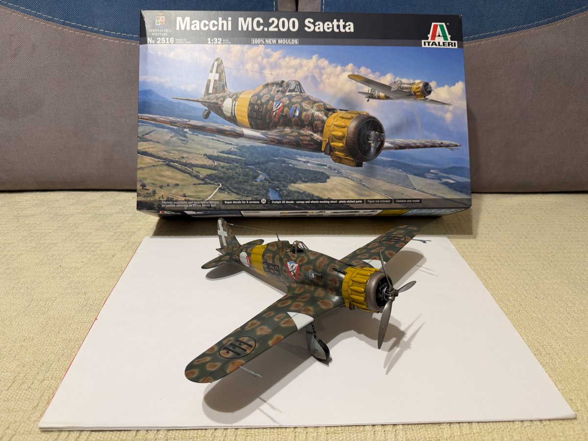 ItaleriModelKit's tweet photo. From Henryk Siuda : Macchi MC.200 Saetta (Kit 2516) - Scale 1:32
Send your Italeri scale model pictures to photo@italeri.com writing in the email the name or “nickname” of the author and the exact name of the scale model, you’d like to see published. #italeri https://t.co/Utp7TPCiRT