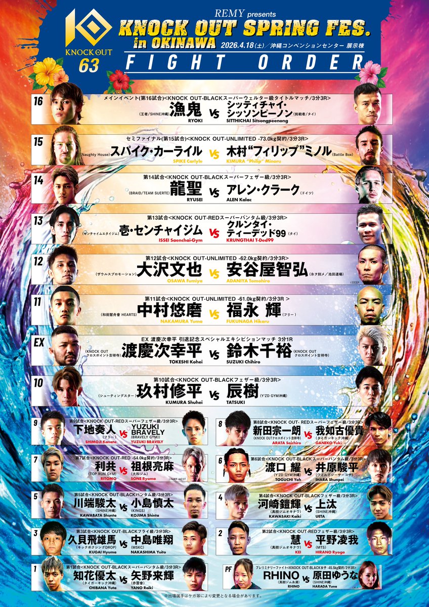 KNOCK OUT（ノックアウト）公式 tweet media